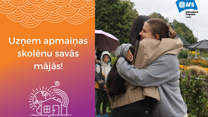 Uzņem apmaiņas skolēnu savās mājās